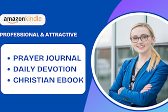 design, format prayer journal, daily devotion, christian ebook, amazon kdp