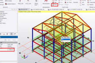 design and analysis steel structure with load calculation