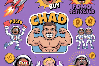 create telegram sticker packs for crypto or nft projects