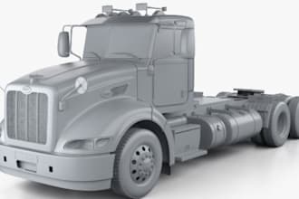 3d truck model 3d car model 3d car printing, cad design zbrush 3d car fivem