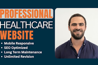 design healthcare website, medical website, dental website and hospital website