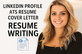 ats optimized resume, cover letter writing,  linkedin profile optimization