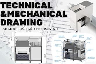 create precise 2d and 3d mechanical, technical, and engineering drawings
