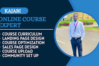 create, upload online course, ppt slide, on teachable school kajabi