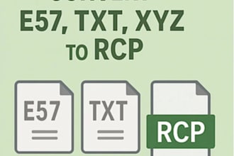 convert e57, txt, or xyz files into rcp using autodesk recap