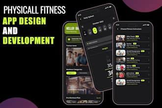 develop gym app, fitness app, health and fitness app, mobile app development
