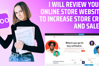 do complete store audit and review to increase store conversion rate