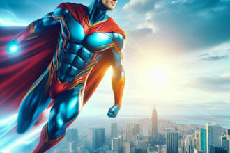 design cartoon character superhero etc from