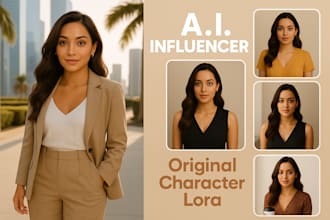 create realistic ai influencer characters using flux lora and comfyui workflow