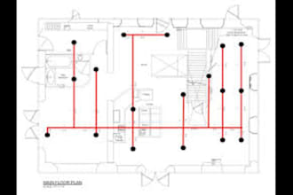 do fire sprinkler, fire alarms, fire detection plan,f 2d plans, design and stamp