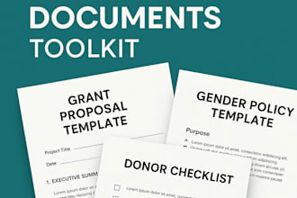 design donor ready grant proposal and toolkit