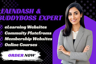 create wordpress lms website using learndash tutor lms and buddyboss