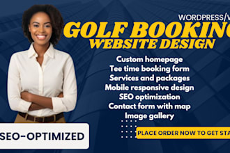 golf booking website, sports website design, booking website design, golf club