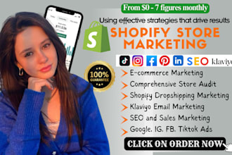 social media marketing manager instagram content creator shopify facebook ads