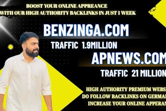 provide you guest post or PR on high authority website