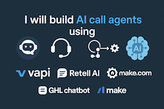 setup vapi ai calling agent, ghl chatbot, retell ai voice agent, make com, vapi