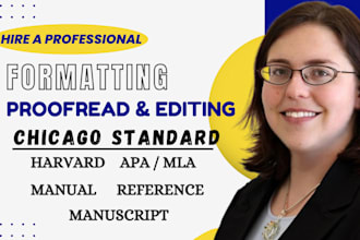 format, proofread edit your manuscript or novel with chicago style layout design