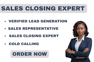 be your commission based expert b2b sales closer, lead generator, and sales rep