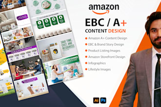 design amazon premium ebc, listing images and storefront
