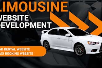 develop limousine booking website car rental website chauffeur website taxi web