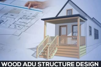 create stamped plans for adu, framing, deck,  mep permits