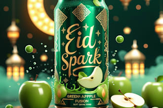 design a premium islamic eid social media post