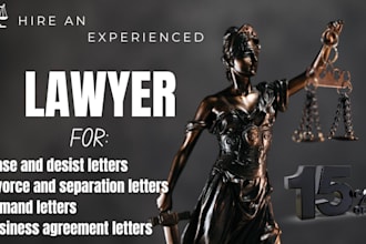 create legally cease and desist letter for business and personal matters