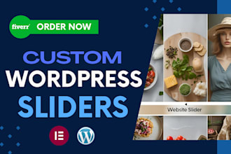 do customized responsive wordpress slider, banner and portfolio slider