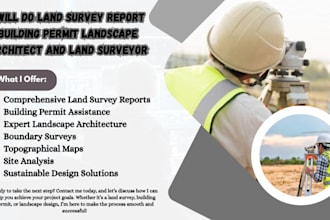 do land survey report building permit landscape architect and land surveyor