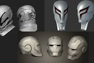 sculpt 3d mask 3d helmet cosplay model 3d armor halloween mask for 3d printing