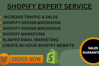build shopify website enhance shopify website design email marketing ads manager