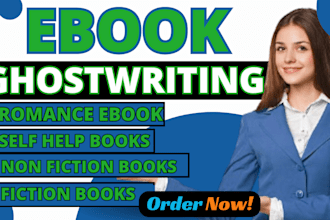ghostwrite non fiction ebook writer, ghost book writer, self help ebook writer