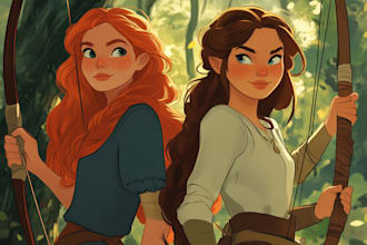 esign character fantasy illustration for dnd party