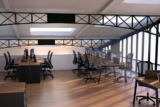 remodel 3d minima office interior,bank interior design,coworking open space,sofa