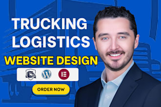 design logistics, trucking, transport, freight, and dispatching website