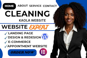 cleaning service website, house cleaning, office cleaning, booking koala website