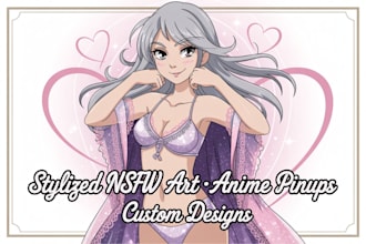 draw custom nsfw art, furry, anime, or stylized lewd character illustrations