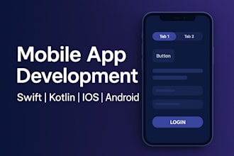 create a modern mobile app with swift or kotlin