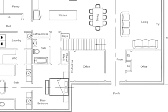 draw 2d floor plans, elevations and furniture layouts