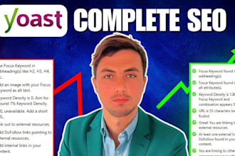 do yoast SEO and wordpress onpage optimization in 24 hours