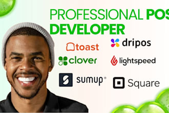 setup and integrate toast pos ,clover pos , square , shopify pos and square pos