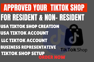 create usa tiktok shop us tiktok account usa tiktok shop business representative