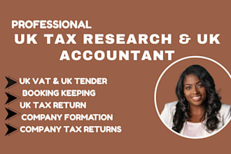 be your expert UK accountant, UK vat, UK accounts and UK tax return