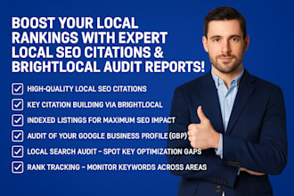 provide brightlocal SEO audit,google my business, gbp, local search audit report