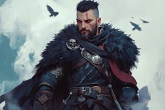 draw dnd art character, creature,fantasy art and dnd party