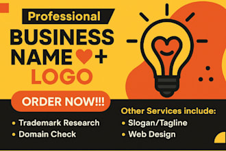 develop your business brand identity creative professional name domain logo idea