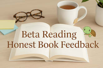 beta read and critique your novel, short story, or manuscript