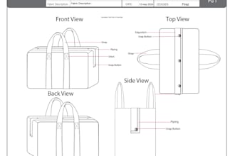 do 3d bag tech pack, luggage bag tech pack design, and bag animation