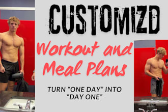 build a custom workout and meal plan for fat loss or muscle gain