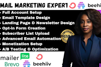 setup convertkit mailerlite landing page kit email automation newsletters design